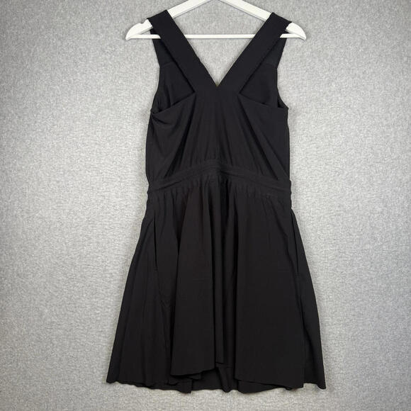 Athleta Savannah Strap Mini Athletic Tie Waist Dress Black Women's Size XS - Picture 6 of 7